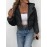 [Elegant Zip-Up Hooded Jacket] Elegant Women's Short Zip-Up Hooded Jacket | Full-Zip Closure, H-Line Silhouette, Flared Hem, Machine Washable, Versatile Casual to Semi-Formal, Solid Color (White & More)