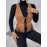 [Elegant Vest] Elegant Tassel Sleeveless Vest Jacket | Women's Medium Stretch Suede-Like Fabric, Adjustable Waist Tie & Fringe Hem, All-Season Versatile Layering Piece for Casual or Formal Outfits, Smooth Texture Finish