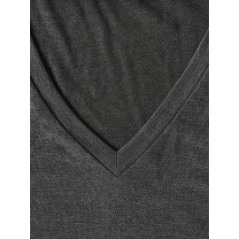 [Cherry Print T-Shirt] Women's Casual Summer V-Neck T-Shirt with Red Cherry Print and Happy Ankle-Day Applique Detail, Short Sleeve Graphic Tee