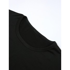 Mother'S Day, Cartoon Love Element Print T-Shirt Three-piece Set, Summer and Spring Short Sleeve Round Neck Casual Top Multi Set, Women'S Clothin