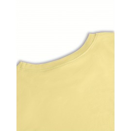 Women'S Casual Sushi Print T-Shirt - Short Sleeve Crew Neck, Vibrant Japanese Food Design, Machine Washable, Perfect for Spring/Summer Outings & Beach Vacations, Beachwear Tshirt | Playful Print Top | Machine Washable Top, Sushi Tshirt