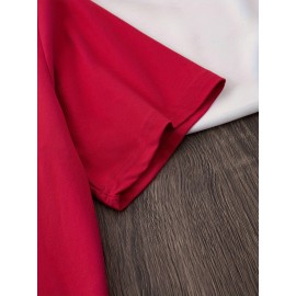 [Pink Cat Tshirt] Bright Pink Women's Cat Lover Graphic T-Shirt | Short Sleeve Crew Neck Casual Top with 