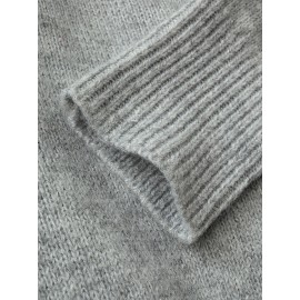 New Retro Buttoned Sweater Women's Fashionable Cardigan Top Soft and Cozy Knitwear