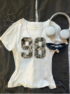 Women'S Camo Print T-Shirt with 